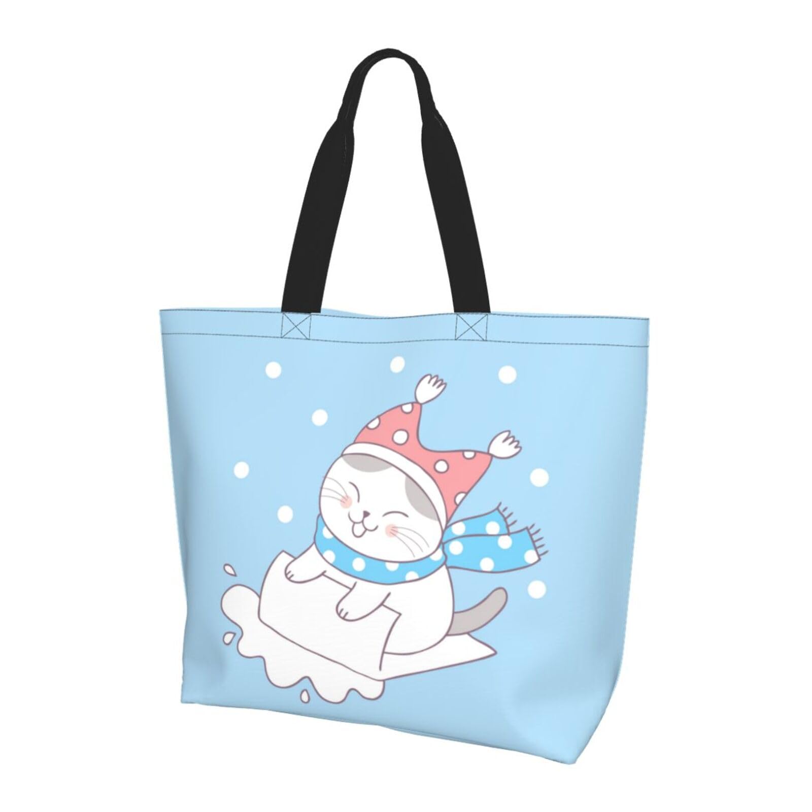 Amazon.co.jp: ショッピングバッグ 買い物袋 漫画 かわいい 猫柄